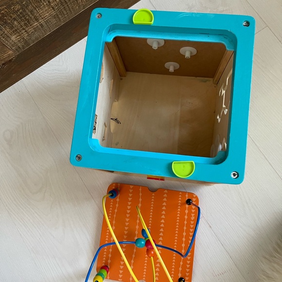 Baby Toddler Wooden Activity Cube Montessori Toy - Picture 5 of 5